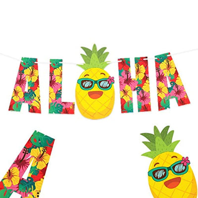 ALOHA BANNER - Luau party supplies hawaiian decorations luau party decorations hawaiian party decorations luau decorations luau party hawaiian party supplies aloha party decorations hawaiian party - BOSTON CREATIVE COMPANY