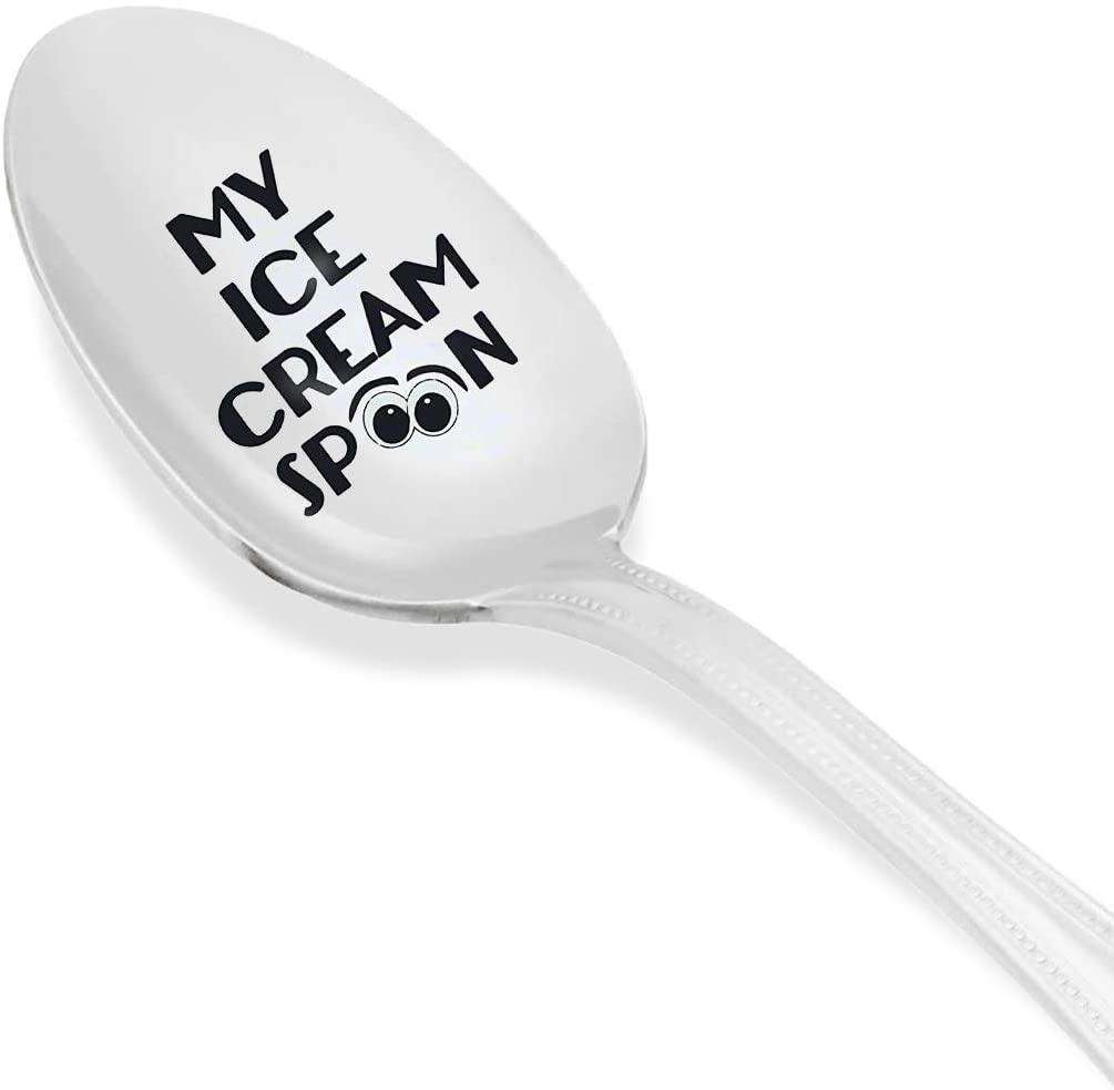 Personalized Ice Cream Scoop, Ergonomic Stainless Steel, Custom Gift,  Valentines Day, Wedding, Dad, Mom, Housewarming Custom Ice Cream Spoon 