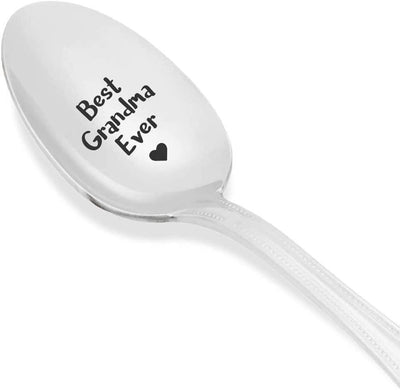 Funny gifts - Best Grandma Ever Spoon - Grandma gift - Gifts for grandma - Best selling items - Grandma to be - Mom gifts - Grandmother of the bride - 7 Inches - BOSTON CREATIVE COMPANY