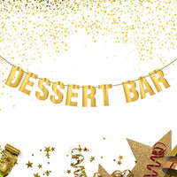 Dessert Bar Banner Bridal Shower Birthday Engagement Graduation Sweet Table Candy Buffet Banner-Treat Bar Decoration For Dessert Table Anniversary Wedding Reception Decorations - BOSTON CREATIVE COMPANY