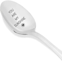 Engraved Coffee or Tea Spoon - You Are My Sunshine Gift for Her from Him - Lovers Gift - Anniversary and Special Birthday Gift Ideas - Gifts for Women - BOSTON CREATIVE COMPANY