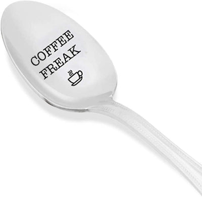 Coffee Freak spoon gift for friend Coffee Lover gifts  mom dad best ever gifts - BOSTON CREATIVE COMPANY