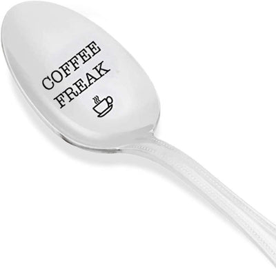 Coffee Freak spoon - Coffee Lover Gift - gifts for mom - dad gifts - Coffee station decor - BOSTON CREATIVE COMPANY