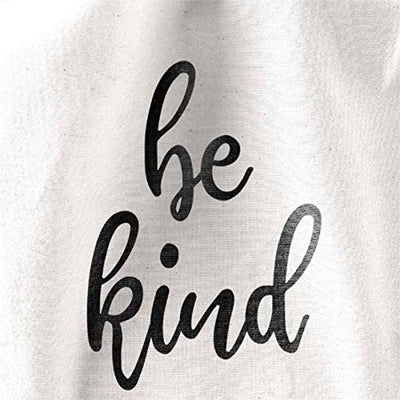 Be Kind Wall Hanging Banner - Flag Motivation Quotes Inpirational Sayings - Handmade Cotton Vintage Look - BOSTON CREATIVE COMPANY