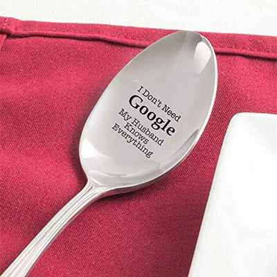 Funny Valentines Day Engraved Spoon Gift For Husband - BOSTON CREATIVE COMPANY