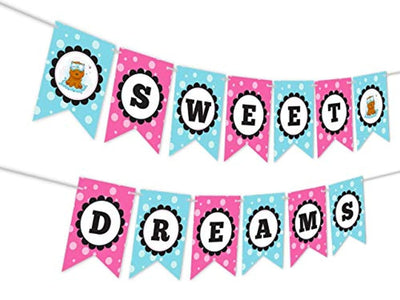 Ideas from Boston- Slumber Party Decorations for Girls, Sleep Over Party, Sweet Dreams Themed, Pajama Party Supplies, Slumber Banner Decoration, Slumber Party Supplies Girls - BOSTON CREATIVE COMPANY