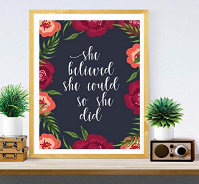 Motivational Wall Art Gift For Women - BOSTON CREATIVE COMPANY