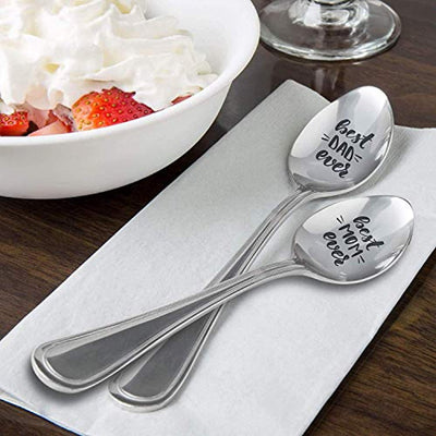 Best Dad Ever | Best Mom Ever Spoon Gift for Father Mother - BOSTON CREATIVE COMPANY