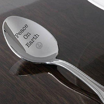 Peace on earth spoon - Unique Gift - Best Selling Item - Gift for Her - Mom & Dad and Office Parties - Hostess gift - Congrats gift - BOSTON CREATIVE COMPANY