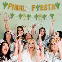 Final Fiesta Party Supplies Banner-Funny Bachelorette Wedding Decoration- Bachelorette Party Supplies Naughty Dirty, Bridal Shower Banner Hen Party Supplies for Mexico Bachelorette Theme Cactus Decor - BOSTON CREATIVE COMPANY