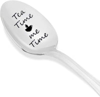 Tea Time Me Time -Engraved Spoon - Tea Lover Gift - Perfect Birthday Gift - BOSTON CREATIVE COMPANY