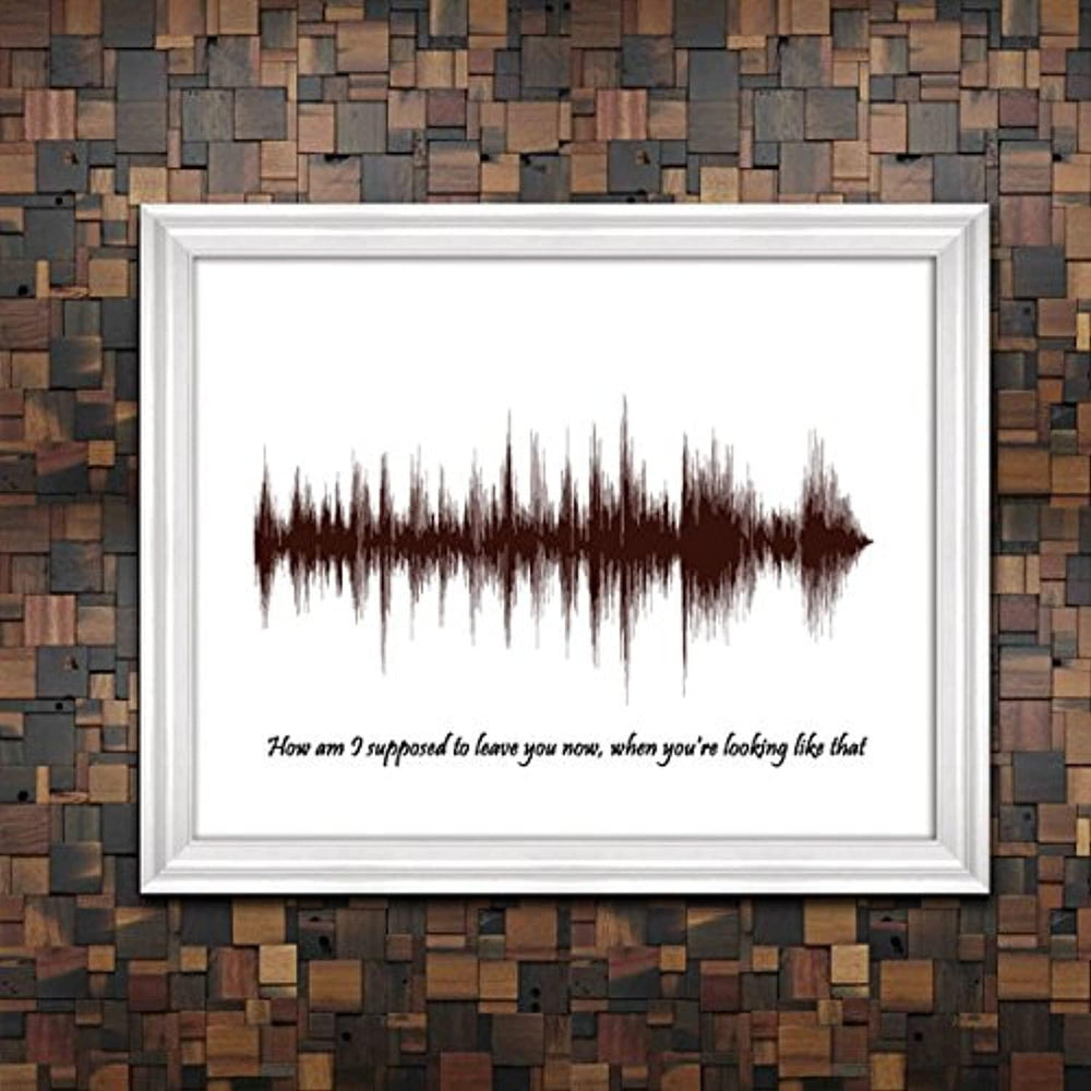 Sound Wave Print - Voice Art print - From unique voice- Sound or Song - BOSTON CREATIVE COMPANY