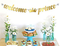 Royal welcome prince banner for baby shower| Royal prince charming| Gender reveal prince |Welcome prince or princess|Little prince party decorations| - BOSTON CREATIVE COMPANY