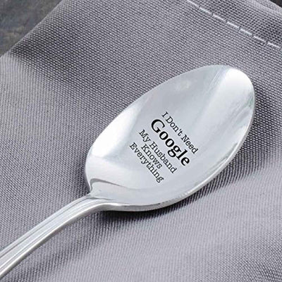 Funny Valentines Day Engraved Spoon Gift For Husband - BOSTON CREATIVE COMPANY