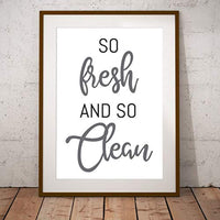 So Fresh and So Clean Poster | Laundry Room Decor | Funny Toilet Art | Home Decor - BOSTON CREATIVE COMPANY