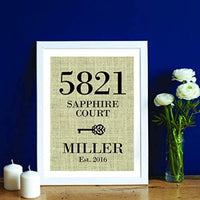 Vertical Design Burlap Print - Gift for House Warming  - Makes a Unique New Home Gift #B_Print_01 - BOSTON CREATIVE COMPANY