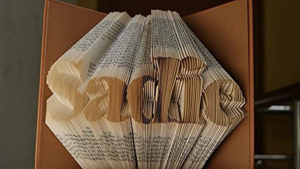Folded Book Art-Word Pattern-6 Numbers-Customized Name-Unique Gifts for Loved Ones - BOSTON CREATIVE COMPANY