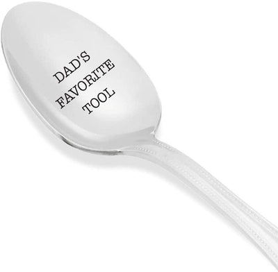 Dad's Favourite Tool Engraved Stainless Steel Spoon Gifts for Dad On Father's Day Birthday And Special Occasions - BOSTON CREATIVE COMPANY