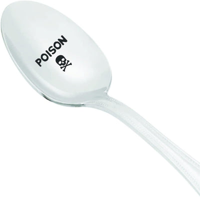 Funny gifts - Best friend gifts - Birthday gifts - Poison spoon - Long distance relationship gifts - Moving away gifts - Unique gifts - Engraved spoon - 7 inches - Gift for mom - BOSTON CREATIVE COMPANY