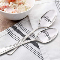 Best Grandparent Engraved Spoon Gift For Birthday/Christmas/Thanksgiving From Grandchildren - BOSTON CREATIVE COMPANY