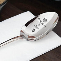 Comfort & Joy engraved spoon Christmas Cute Winter gift - BOSTON CREATIVE COMPANY