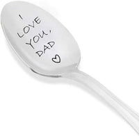 I love you dad Engraved Spoon,dads ice cream spoon,best selling items,gifts for dad,funny gift for dad,dad gifts,new dad,daddy gifts,daddy gifts from son - BOSTON CREATIVE COMPANY