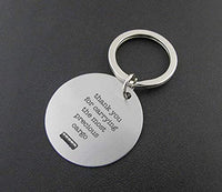 Bus Driver Appreciation Gifts School Bus Cargo Thank You Stainless Steel Keychains for Men Women and Driver - BOSTON CREATIVE COMPANY