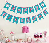 Ideas from Boston-Happy birthday Banner,Llama Party decorations Banner, Wall Banner Cutouts blue pink, Llama Party Happy Birthday Banner, Llama Themed Party Supplies - BOSTON CREATIVE COMPANY