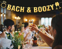 Party Tarty-Bach & Boozy Banner Sign Garland Pre-strung For Bachelorette Party Champagne Bubbly Wine Bar Men Or Women-Women Bachelorette Party Decorations Naughty Hen Party Supplies - BOSTON CREATIVE COMPANY