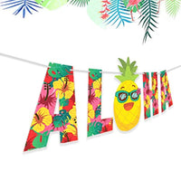 ALOHA BANNER - Luau party supplies hawaiian decorations luau party decorations hawaiian party decorations luau decorations luau party hawaiian party supplies aloha party decorations hawaiian party - BOSTON CREATIVE COMPANY