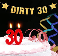 Dirty 30 Birthday Party Supplies For Men Women-cheers And Beers To 30 Years Banner For Happy 30th Birthday Wedding Anniversary Party Supplies Decorations - PRESTRUNG Dirty 30 Banner Party Favors - BOSTON CREATIVE COMPANY