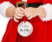 Our first Christmas as Mr and Mrs Wedding Christmas ornament for Couples - BOSTON CREATIVE COMPANY