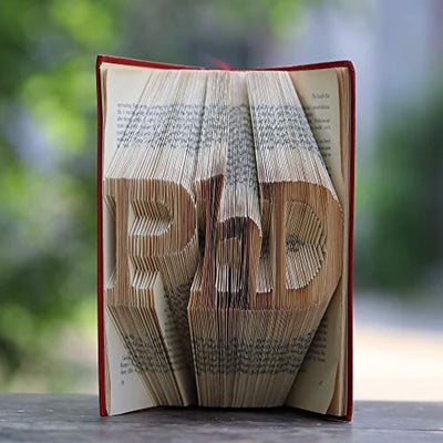 Folded Book Art Unique Gifts for Him or Her on Doctorate Education - BOSTON CREATIVE COMPANY