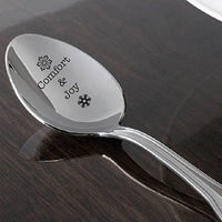 Comfort & Joy engraved spoon Christmas Cute Winter gift - BOSTON CREATIVE COMPANY