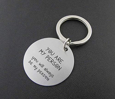 Youre My Person Jewelry Birthday Gifts for Boyfriend Valentine Couple Goals Key Ring - BOSTON CREATIVE COMPANY