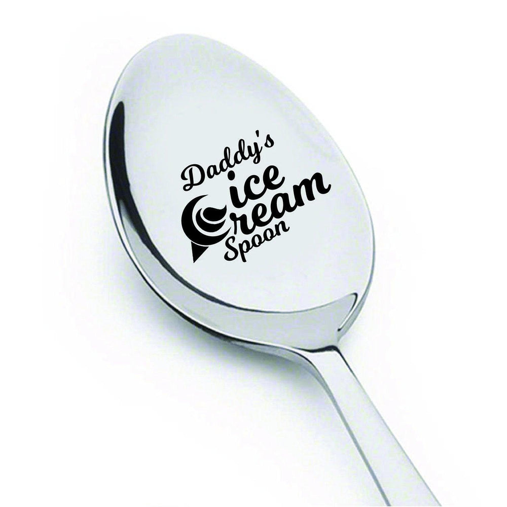 Dad gifts - Fathers Day Gifts - Gifts for men - Daddys Ice Cream Spoon - Unique Gifts - Gifts for Dad - Gifts for Grandpa - Engraved Spoon - 7 Inches - BOSTON CREATIVE COMPANY