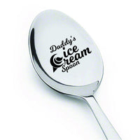 Dad gifts - Fathers Day Gifts - Gifts for men - Daddys Ice Cream Spoon - Best Selling item - Funny gifts - Birthday Gifts - Unique Gifts - Gifts for Dad - Gifts for Grandpa - Engraved Spoon - 7 Inches - BOSTON CREATIVE COMPANY