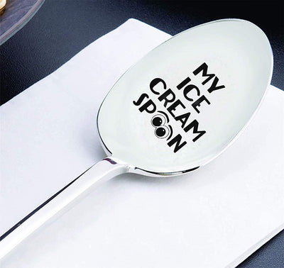 Anniversary Gift Engraved Spoon For Ice cream Lovers - BOSTON CREATIVE COMPANY