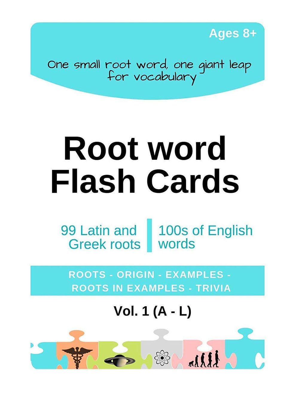 Lilliput Latin and Greek Root Words Based English Vocabulary Builder Flash Cards Vol 1: (A-L) - BOSTON CREATIVE COMPANY