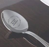 Life is an adventure - engraved spoon - coffer lover - bestselling gift - Coffee Spoon - personalised spoon by Boston creative company - BOSTON CREATIVE COMPANY