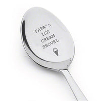 Papas ice cream shovel | Fathers day gift |Spoon Gift for dad | Gift for Ice Cream Lover - BOSTON CREATIVE COMPANY