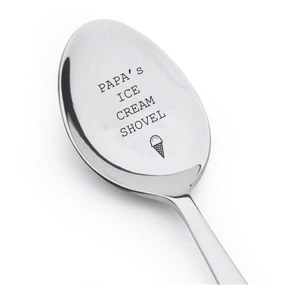 Papas ice cream Shovel    Fathers day gift    Gift for dad     Gift for Ice Cream Lover - BOSTON CREATIVE COMPANY