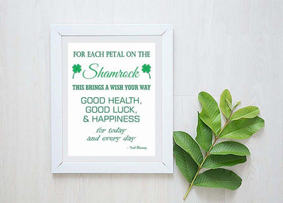 Irish Blessing - Irish Blessing Sign - Irish Gifts - Irish Quote - St Patricks Day - St Patricks Day Decorations - St Patricks Day Décor - March 17 Quote - Wall décor - Home decor - BOSTON CREATIVE COMPANY