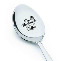 Coffee lover gifts - Unique gifts - I’m nocturnal give me coffee spoon - Engraved spoons - Friendship spoons - Going away gifts - Gifts for a friend - 7 Inches - BOSTON CREATIVE COMPANY