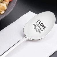 Engraved Spoon  I LOVE fucking you I MEAN  Anniversary Gift for Couple - BOSTON CREATIVE COMPANY