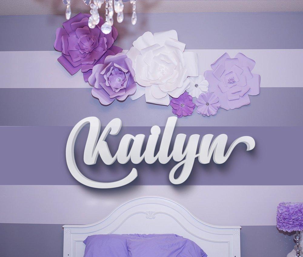 Custom Nursery Name Sign - Personalized Letters - couples gifts - BOSTON CREATIVE COMPANY
