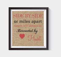 Vertical Design Burlap Print - Gift for House Warming  - Makes a Unique New Home Gift #B_Print_01 - BOSTON CREATIVE COMPANY