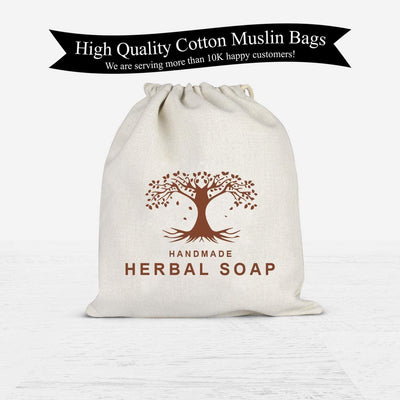 Custom Herbal Soap Logo Favor Bag - BOSTON CREATIVE COMPANY