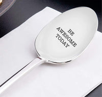 Be Awesome Engraved Spoon Gift For Best Friends - BOSTON CREATIVE COMPANY