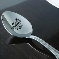 I’m nocturnal give me coffee spoon  Engraved spoons  Gifts for a friend - BOSTON CREATIVE COMPANY